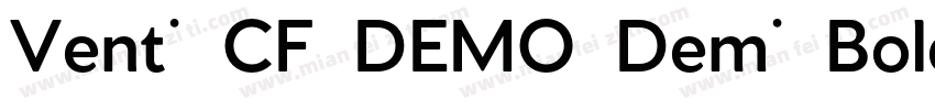 Venti CF DEMO Demi Bold字体转换